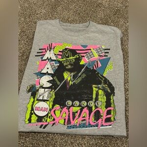 Macho Man Randy Savage WWE AEW Pro Wrestling Crate Retro Vintage Design Medium